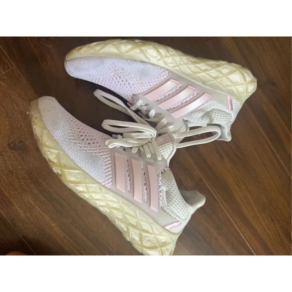 Adidas 7 Ultraboost Web Sneaker Shoes White Pink Women's